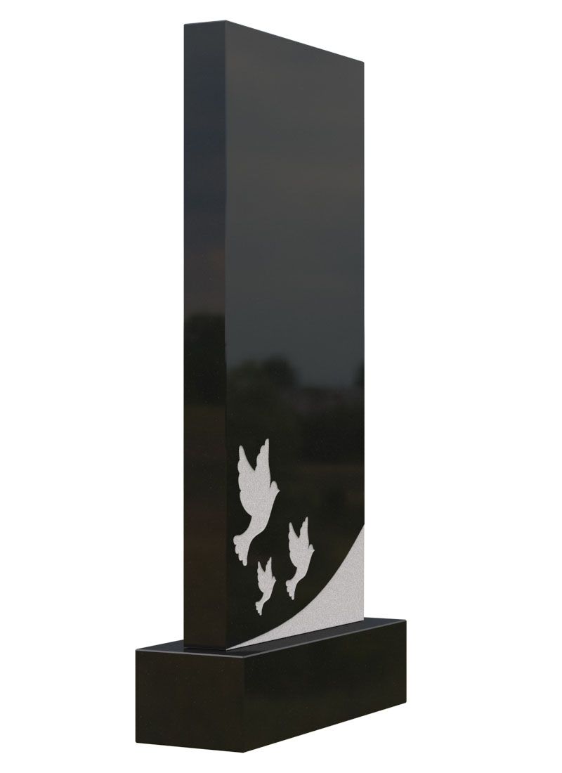 Памятник №253 из черного гранита — фото 3